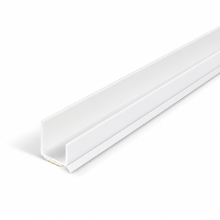 Profil PVC de capat C12 cu garnitura, lungime 2.5 m